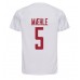Günstige Dänemark Joakim Maehle #5 Auswärts Fussballtrikot WM 2022 Kurzarm